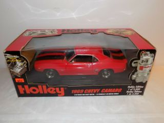 1969 Chevrolet Camaro Ss Red Holley 1:18 Ertl American Muscle 1 Of 5000
