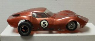 Vintage Mpc Mako Shark Mkiv Slot Car Metallic Painted Body Runs Good
