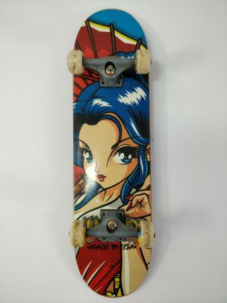 Hook Ups Tech Deck Hand Board Anime Nurse Rare Htf Vtg Skateboard