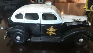 Playmates Dick Tracy Police Squad Car 1990 Black & White Collectible