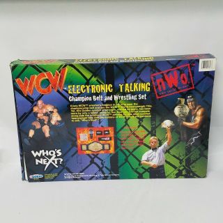 1998 Wcw Goldberg Electronic Talking Champion Belt & Wrestling Set