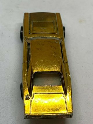 Vintage 1969 Hotwheels Redline Custom Dodge Charger - Metallic Copper/Gold 3