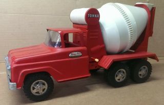 1960 Ford Tonka Red Cement Mixer 120 Black Walls All