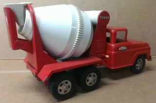 1960 Ford Tonka Red Cement Mixer 120 Black Walls all 2