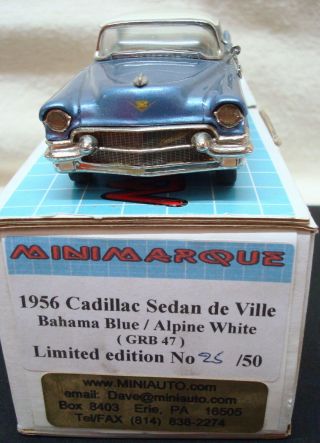 1/43,  Rare,  1956 Cadillac Eldorado By Minimarque,  N/brooklin/n/motorcity