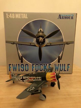Franklin Armour 1:48 Diecast 98030 Fw 190 Focke Wulf Luftwaffe Wwii