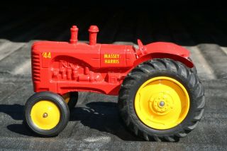 Lincoln Toy Massey Harris 44 Farm Tractor - Made In Canada - Cast Repainted 2nd