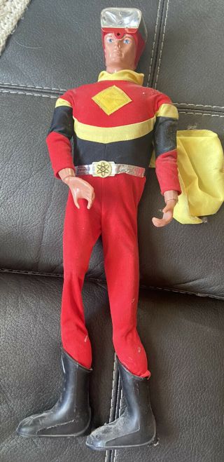 Vintage 1977 Ideal Toys Electroman 16” Action Figure Doll Toy 1970s