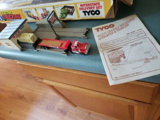 Tyco Us - 1 Trucking Red Semi And Trailer Slot Car Red Line Trucking Paperwork
