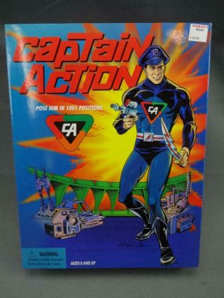 1998 Playing Mantis Captain Action Figure Re - Issue Box Ex,