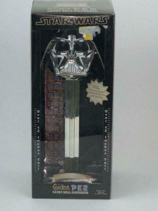 Star Wars Giant Pez Silver Darth Vader Limited Edition