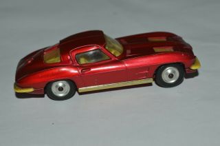 Vintage 1963 Vintage Corgi 310 Chevrolet Corvette Sting Ray Red Great Britain 2