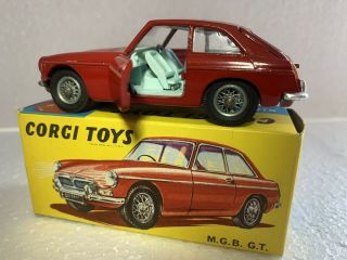 Vintage Corgi Toys 327 Mgb - Gt / Near / Red /