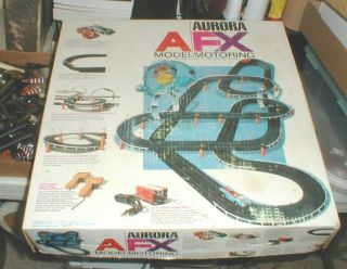Vintage 1971 Aurora Afx Model Motoring Ho Scale Slot Car Race Set W/2 Cars More