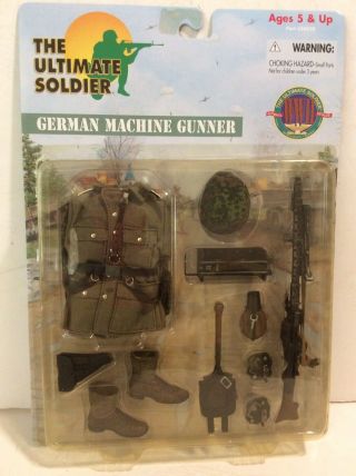 21st Century Toys Ultimate Soldier Wwii German Machine Gunner Set Moc 1/6th