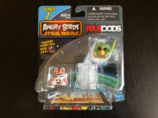 Angry Birds Star Wars Kit Fisto Bird And Shock Trooper Series 2 Telepods 2 - Pack