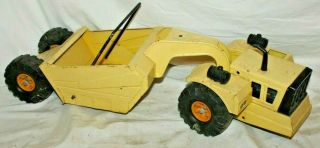 HUGE 1950 ' s Vintage MIGHTY TONKA SCRAPER Earth Mover Toy Heavy Equipment Tractor 3