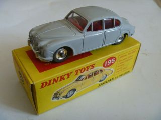 Vintage Dinky Toys England Boxed Jaguar 3.  4 Saloon - Example