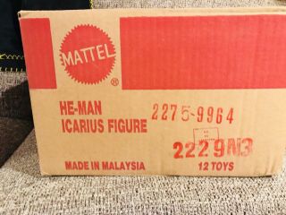 Vintage Adventures Of He - Man Icarius Figure Moc Fresh From Case Mattel