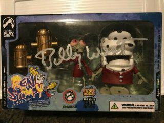 Ren And Stimpy As Fire Dogs 2004 Possibly Autographed By Billy West