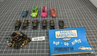 Vintage Aurora Ho Slot Car Bodies,  Chassis,  And Parts Ab - 50