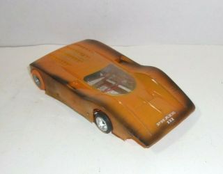 Vintage Slot Car Hand Painted Body Home Built W/ Chassis And Motor