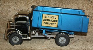 Structo Vintage 1950s Construction Dump Truck.  All Nmnt C1502