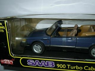 1/18 1:18eme Saab 900 Turbo Cabriolet Anson Décapotable Voiture Model Car Auto