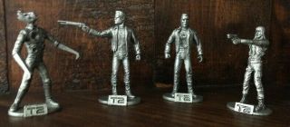 Rare Vintage Terminator 2 Judgment Day Pewter - Like Action Figures (4)