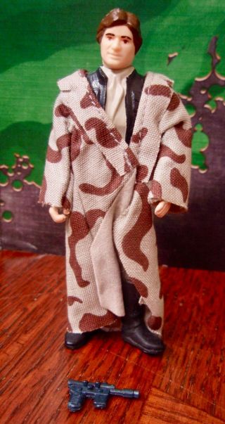Vintage All 1984 Kenner Star Wars Han Solo Trench Coat Action Figure