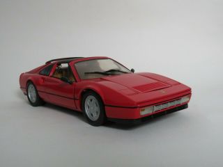 Ferrari 328 Gts Scale 1/18 9.  60 " Metal Diecast Vintage Classic Sport Car Red (1)