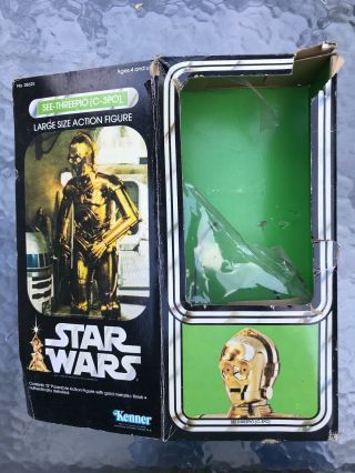Kenner Star Wars 1976 C3po Box With Insert For 12 Inch Figure