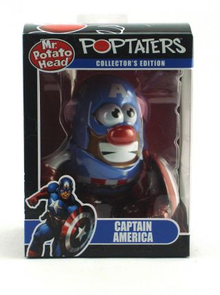 Mr.  Potato Head Marvel Captain America Figure Playskool Poptaters Toy Ppw