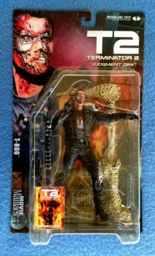 Movie Maniacs T2 Terminator 2 Judgement Day T - 800 7.  5 " In Figure Mcfarlane Toys