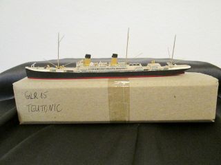 Rms Teutonic Grzybowski 1:1250 Scale Metal Model Passenger Ship