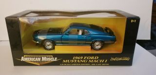 1969 Ford Mustang Mach I American Muscle 1:18 Scale Diecast