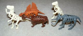 Bone Age Fangra Dinosaur 1989 Burger King Figure Kids Meal Toys Vintage Skeleton