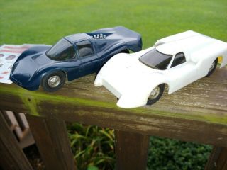 1:32 Slot Car Track Set 1967 Ford J Car And Chapparal Sears Vintage Eldon Ideal