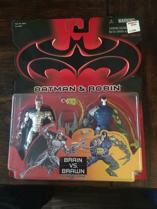 Kenner,  Batman & Robin,  Brain Vs.  Brawn,  Batman / Bane,  1997,  Nib