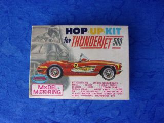 $1 - 5 Day Aurora Tjet Hop Up Kit W/2 Running Cars Red Oil Parts Tools Booklett