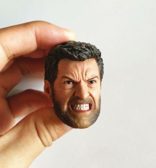 Custom 1/6 Scale Wolverine Logan Hugh Jackman Angry Ver.  Head Sculpt F12” Figure