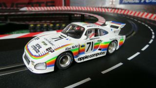 1/32 Fly 1980 Porsche 935 K3 Le Mans,  Apple 71,  Analog Slot Car,  Display Case
