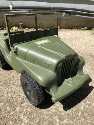 Vintage Irwin Army Jeep Plastic 60’s 1/12