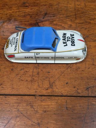 Vintage Marx Learn To Drive Safe Driving School Tin Wind Up Car