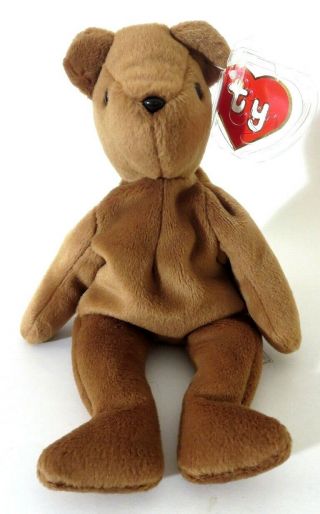 Authenticated Ty GERMAN KOREAN 2nd / 1st Gen OF OLD FACE BROWN Teddy MWMT MQ 3