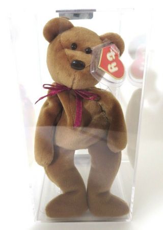 Authenticated Ty Beanie Baby 2nd / 1st Gen Face Brown Teddy Mwmt Mq & Rare