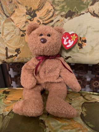 Ty Beanie Babies Curly The Bear Plush - 4052