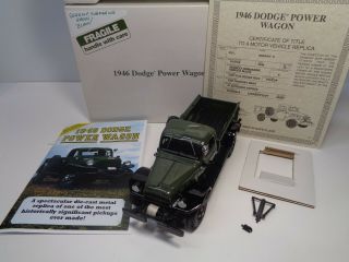 Danbury 1946 Dodge Power Wagon W/ Title & Bro.  Read Discrip