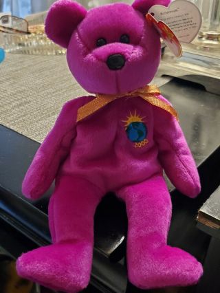 Very Rare Millennium Beanie Baby With Tag Errors