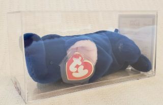 Mwmt Mq Authenticated 3rd/1st Generation Royal Blue Peanut Ty Beanie Baby